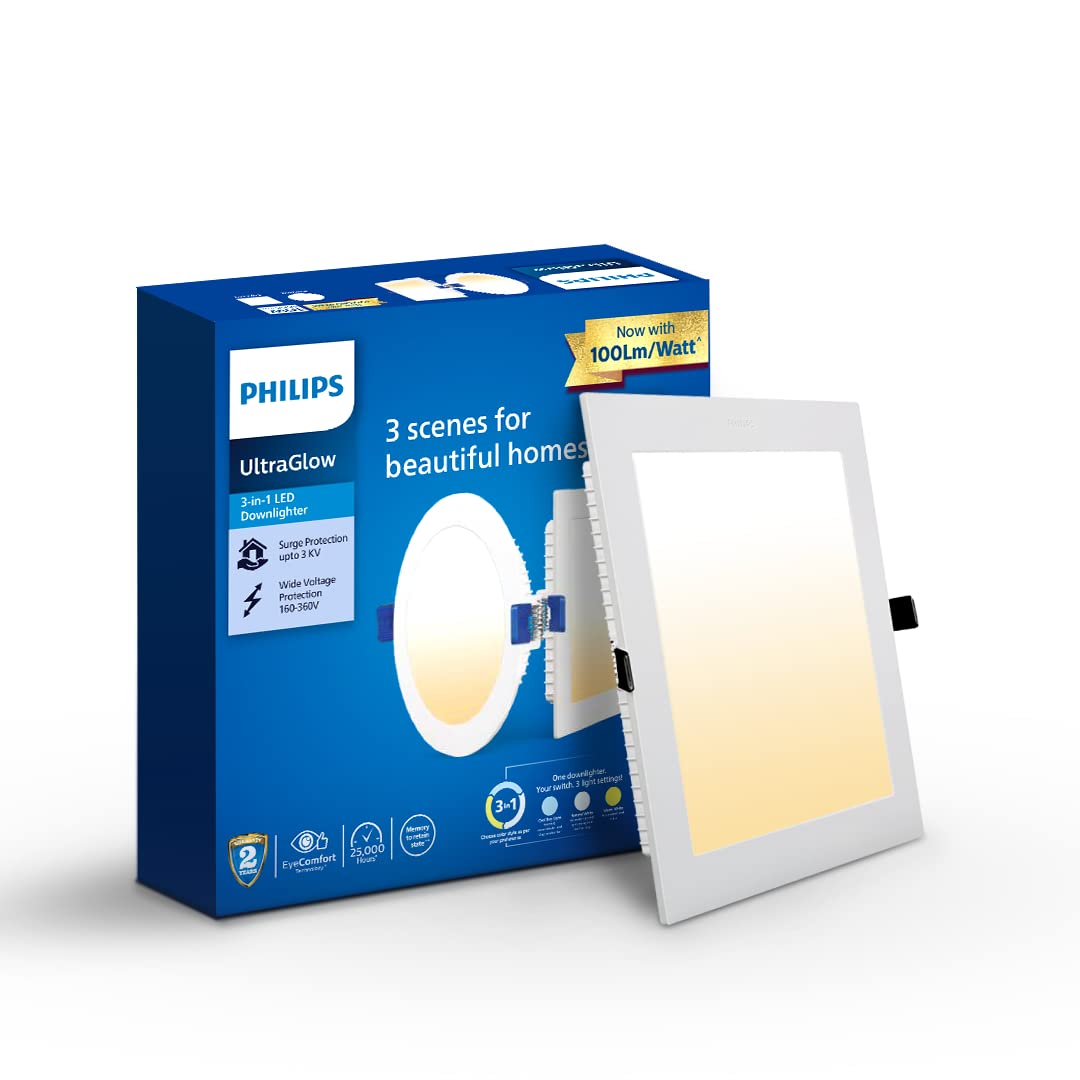 Philips Led Panel 10W 3 in 1 | Cut Out: 4 inch