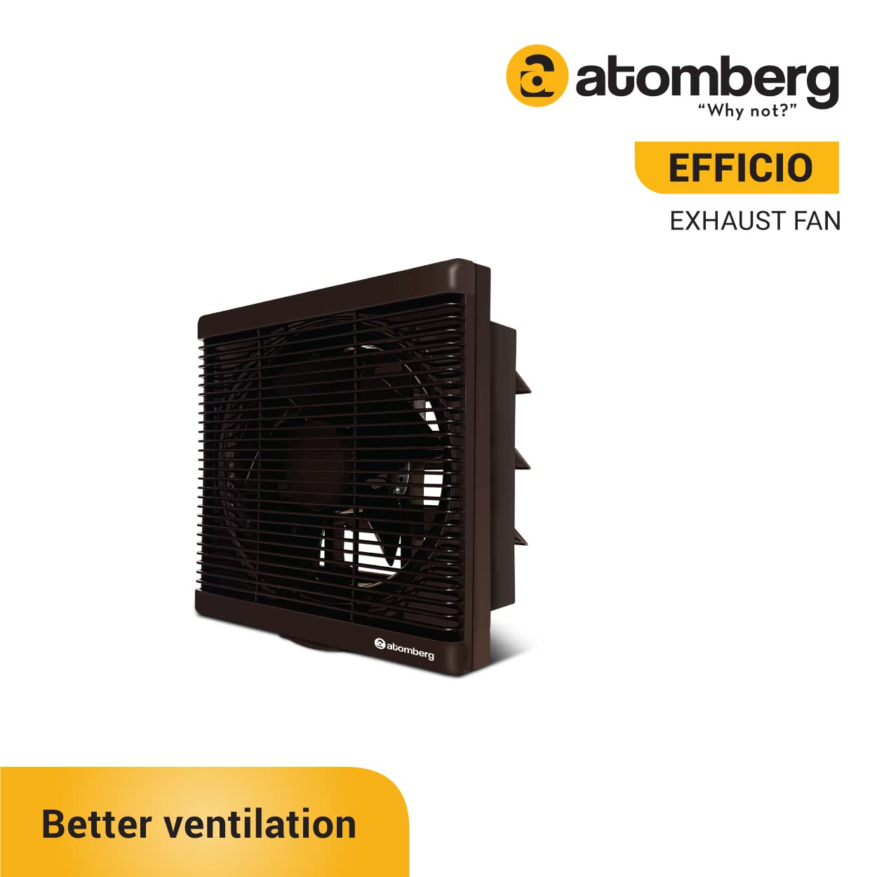 atomberg Efficio Exhaust Fan (150mm) with BLDC Motor | Easy to Clean | 1+1 Year Warranty