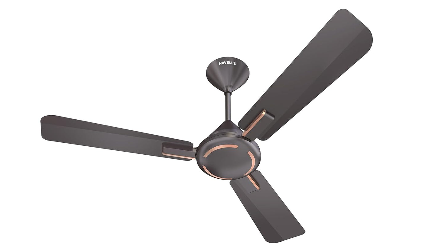 Havells 1200mm Ambrose ES Ceiling Fan | Premium Finish, Decorative Fan 100% Pure Copper Motor | 2 Year Warranty