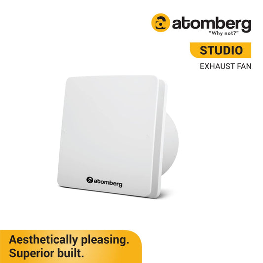 atomberg Studio Exhaust Fan (150mm) with BLDC Motor | Easy to Clean | 1+1 Year Warranty