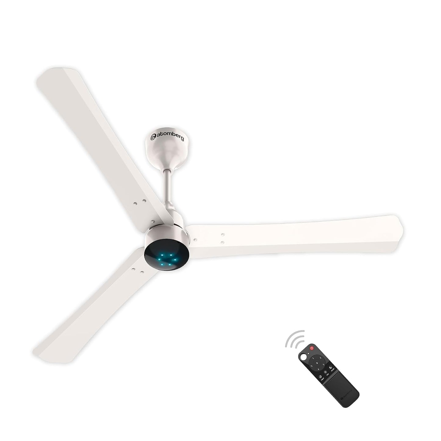 atomberg Renesa+ 1200mm BLDC Ceiling Fan with Remote for High Air Delivery and Energy Savings