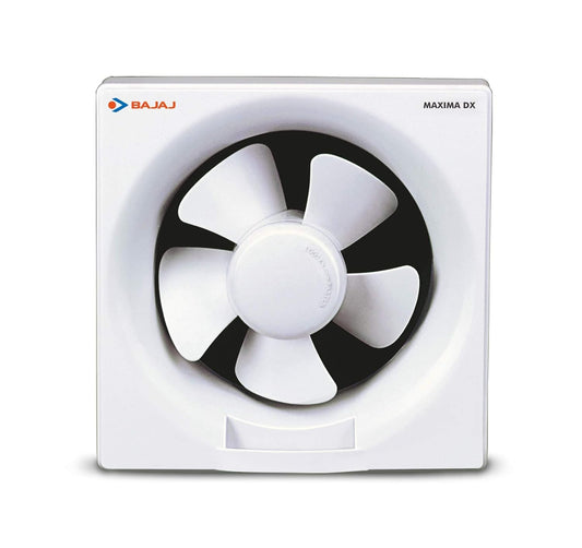 Bajaj Maxima DLX 150MM Exhaust Fan: Strong Suction, Rust-Proof, Dust Protection, Voltage Protection, 100% Copper Motor, 2-Yr Warranty.