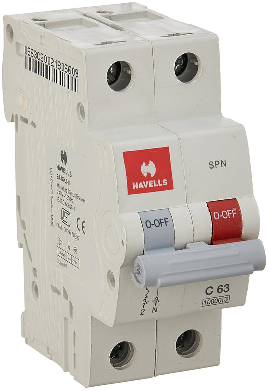 Havells EURO-II C Curve SPN MCB