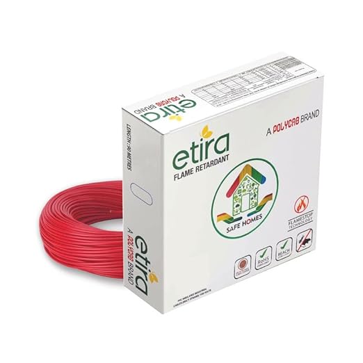 Polycab ETIRA Flame Retardant House Wire PVC Insulated Copper Cable Electric Wire