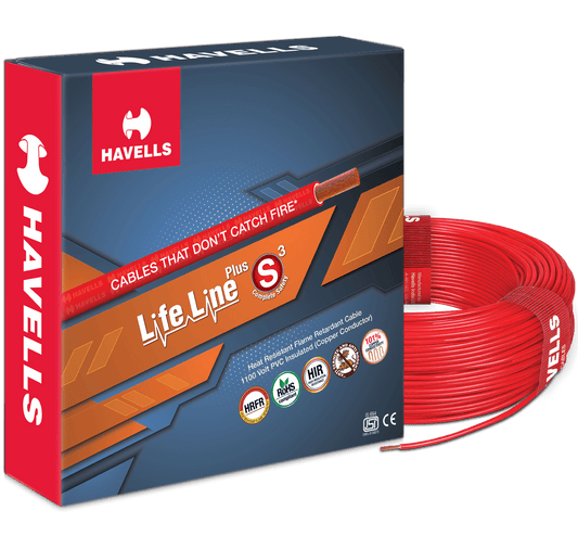 Havells Life Line Plus S3 PVC HRFR Cable